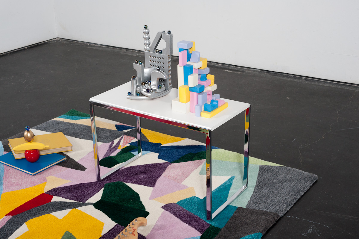 Madeline Kidd and Masato Takasaka Living room Arrangement, 2013 Mixed media, dimensions variable Installation view, Margaret Lawrence Gallery, Melbourne Photo Credits: Jake Walker
